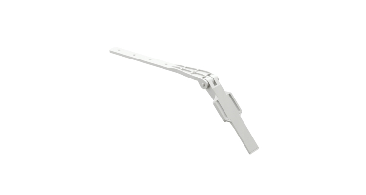 Крепление регулируемое для кронштейна желоба Premium, пломбир