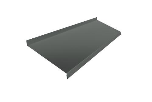 Отлив простой 250 0,45 PE с пленкой RAL 7005 мышино-серый (2м)