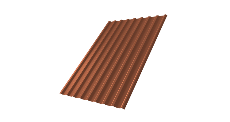 Профнастил С20R 0,45 Drap RAL 8004 терракота