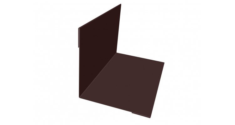 Угол внутренний 50х50 GreenCoat Pural с пленкой RR 887 шоколадно-коричневый