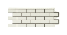 Фасадная панель GL Состаренный кирпич Design молочный со швом RAL 7006