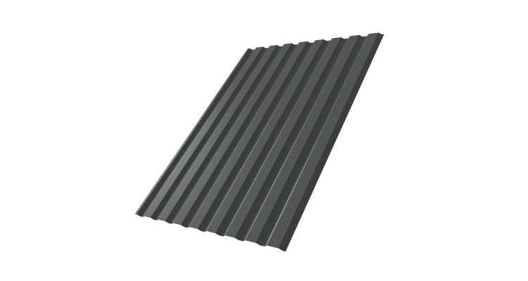 Профнастил С20А 0,5 Satin RAL 7016 антрацитово-серый