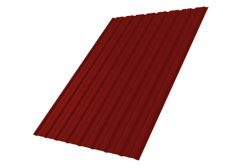 Профнастил С10В 0.5 Satin RAL 3011 коричнево-красный