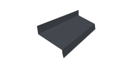 Отлив простой 50 0,45 Drap TwinColor RAL 7024 мокрый асфальт (2м)