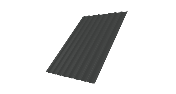 Профнастил С20B 0,5 Velur X RAL 7016 антрацитово-серый