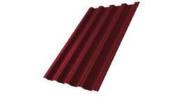 Профнастил НС44 0,5 Satin Matt RAL 3005 красное вино