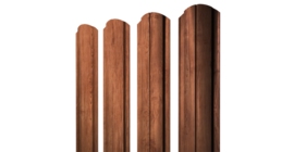 Штакетник Полукруглый Slim фигурный 0,45 Print Premium Rowan Fresh TwinColor