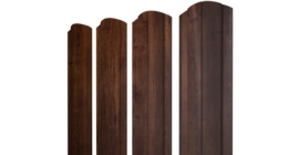 Штакетник Круглый фигурный 0,4 Print Premium Cherry Wood Fresh TwinColor