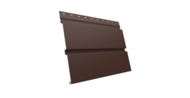 Софит металлический Квадро Брус без перфорации 0,45 PE с пленкой RAL 8017 шоколад