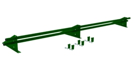 Снегозадержатель трубчатый для фальцевой кровли Optima RAL 6002 3м