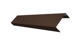 Ламель лицевая 50 забора жалюзи Texas 0.5 Satin Matt с пленкой RAL 8017 шоколад