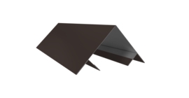 Планка угла внешнего составная верхняя 0,5 Satin с пленкой RR 32 темно-коричневый (2м)
