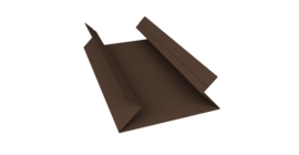 Планка угла внутреннего составная верхняя 0,45 Drap TwinColor RAL 8017 шоколад (3м)