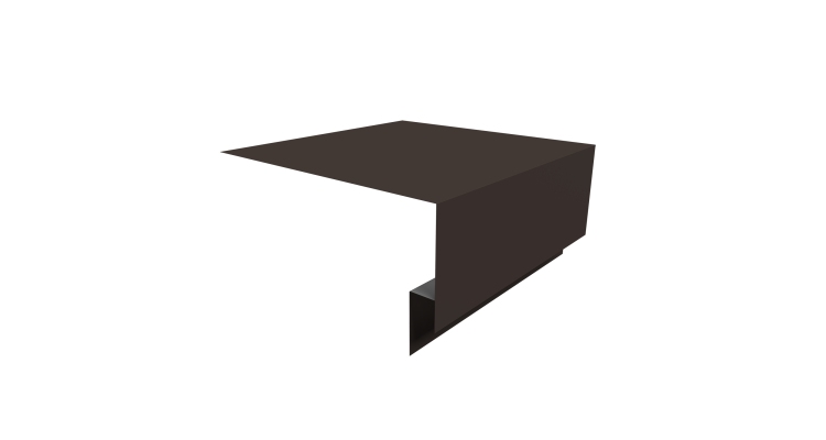 Планка околооконная сложная Экобрус Grand Line 200х75х25 0,45 Drap ST RR 32 темно-коричневый (2м)