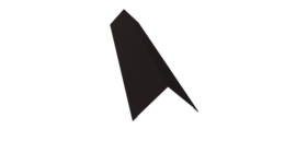 Угол внешний 110х110 0,45 Drap TR RAL 9005 черный (3м)