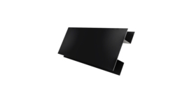 Планка H-образная стыковочная сложная 0,45 Drap ST RAL 9005 черный (2м)