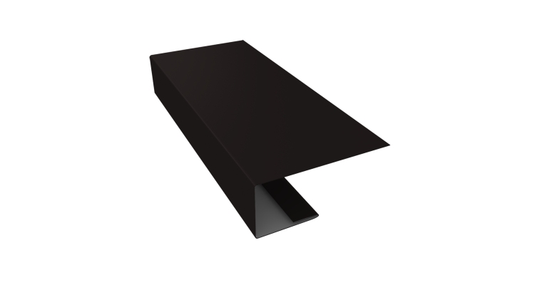 J-Профиль 18мм 0,45 Drap RAL 9005 черный (3м)