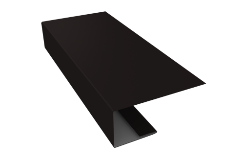 J-Профиль 18мм 0,45 Drap TX RAL 9005 черный (2м)