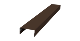 Крышка 30х15 жалюзи Texas 0,45 Drap TR RAL 8017 шоколад (3м)