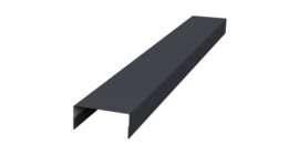 Крышка 30х15 жалюзи Texas 0,5 Atlas X RAL 7024 мокрый асфальт (2м)