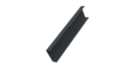 Декоративная накладка на столб универсальная 60х60 для забора жалюзи 0,45 PE-Double RAL 7024 мокрый асфальт (2,5м)