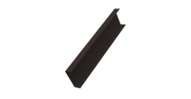 Декоративная накладка на столб универсальная 80х80 для забора жалюзи 0,45 Drap-double TX RR 32 темно-коричневый (3м)