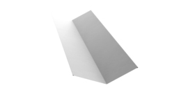 Планка ендовы верхней 145х145 0,45 Drap TX RAL 9003 сигнальный белый (2м)