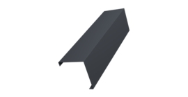 Декоративная накладка на столб универсальная угловая 80х80 для забора жалюзи 0,5 Atlas X RAL 7024 мокрый асфальт (2,5м)