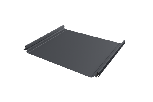 Кликфальц Pro Grand Line 0,45 Drap TX с пленкой на замках RAL 7024 мокрый асфальт