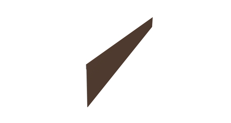 Ламель забора жалюзи Palermo 0,5 Satin Matt RAL 8017 шоколад