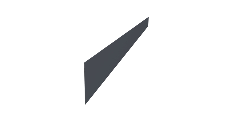 Ламель забора жалюзи Palermo 0,5 Satin Matt TX RAL 7024 мокрый асфальт